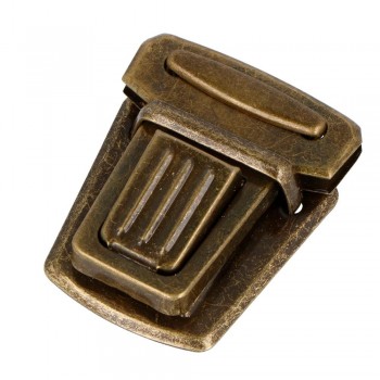 Broche Tupi Rectangular Acero Oro Viejo 45x37 mm. 12u.