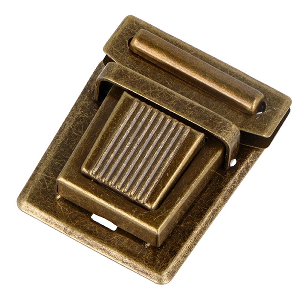 Broche Tupi Rectangular Acero Oro Viejo 47x40 mm. 7u.