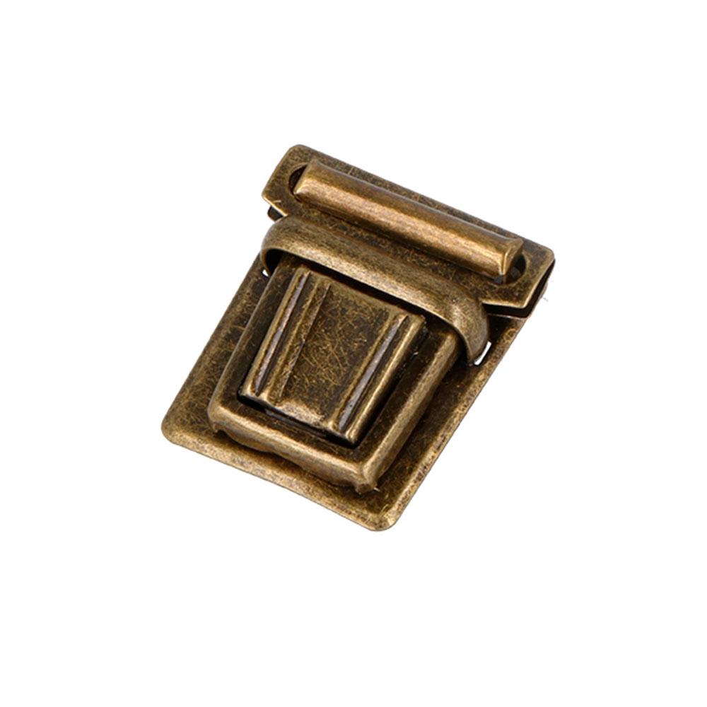 Broche Tupi Rectangular Acero Oro Viejo 31x27 mm. 22u.