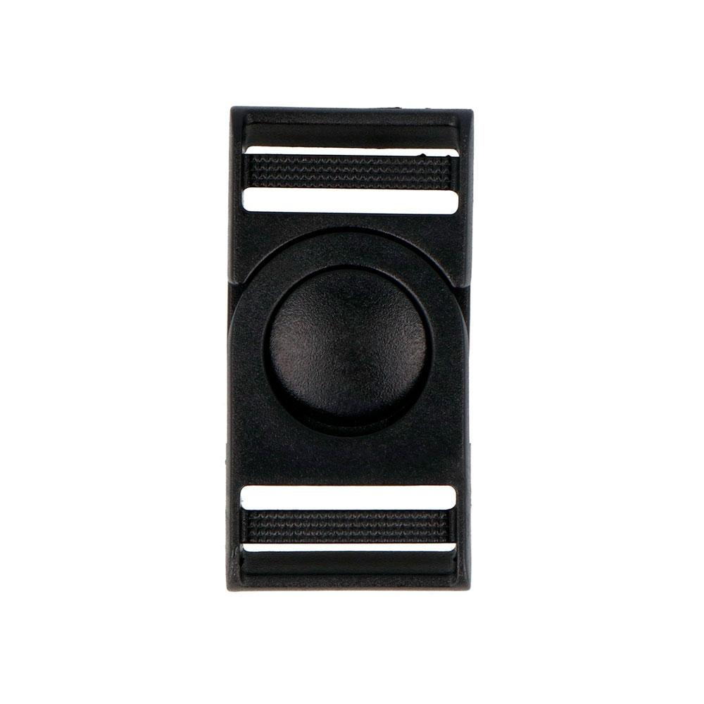 Broche Plástico Negro 25 mm. 60u.