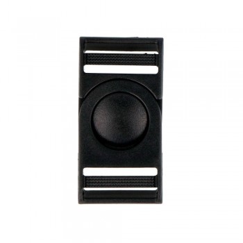 Broche Plástico Negro 25 mm. 60u.